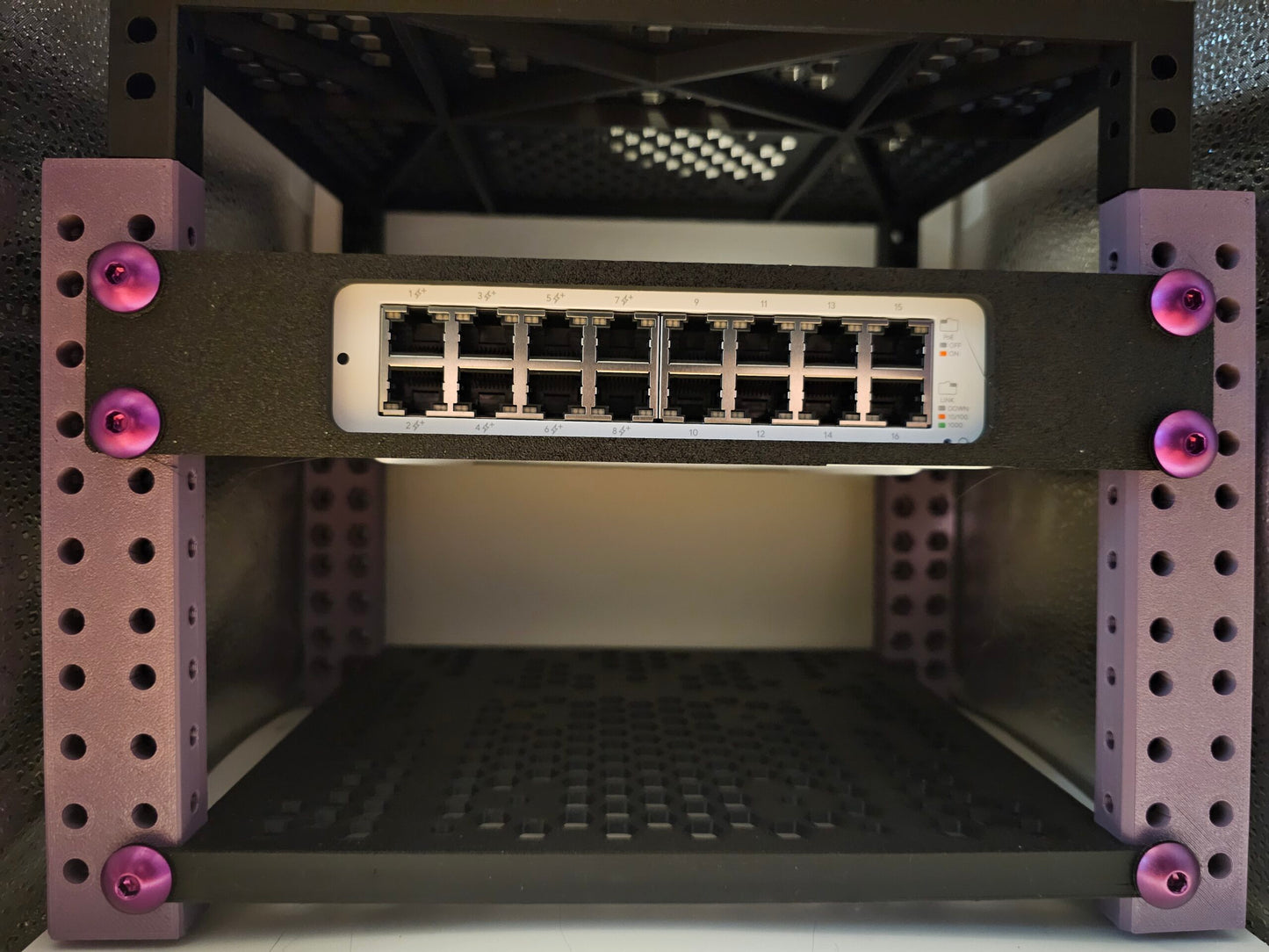 Ubiquiti UniFi USW-16-Lite-PoE 10" 1U Rack Mount image 1