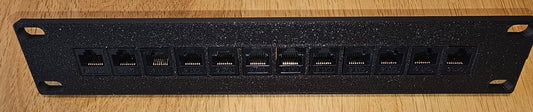 12 Port 10″ 1U Patch Panel image 1